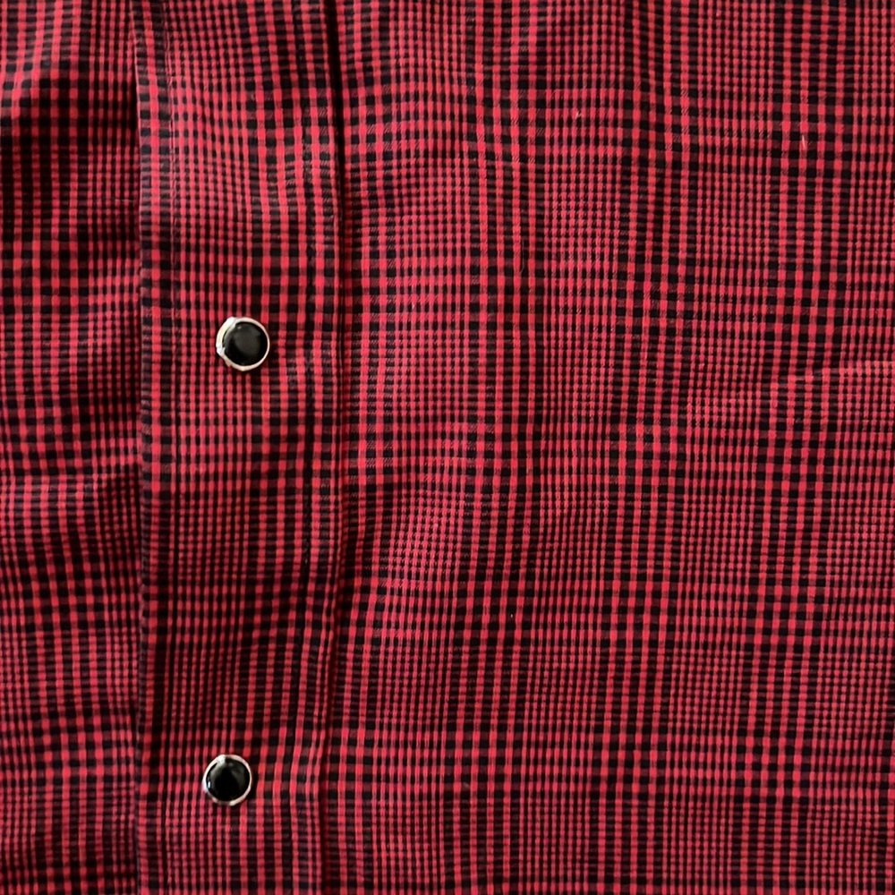 Panhandle Slim Western Shirt Onyx Snap 17-36 XL Plaid